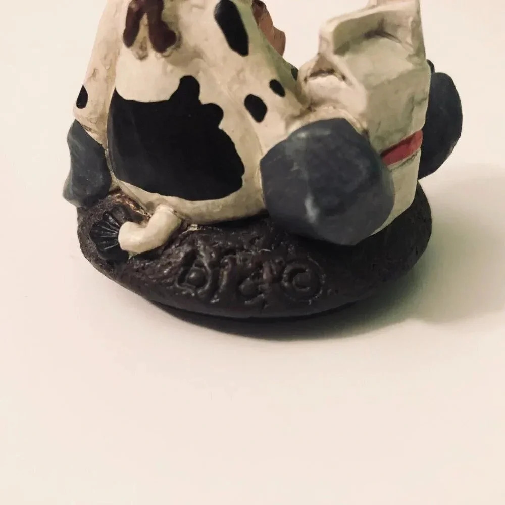 Vintage BFD Cow Figure Milk Carton Resin 2.5 Inch Tall - Picture 7 of 13